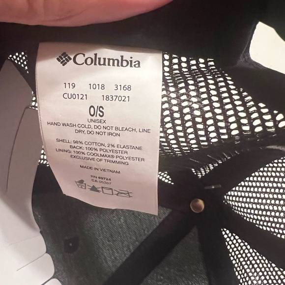 NWT Columbia PFG Snapback Blue/Black Trucker Hat OS (D1) - Picture 6 of 6